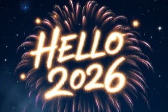 Hello 2026 Video Effects