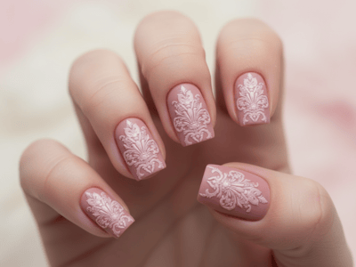 Generador de Uñas Rosas Cortas