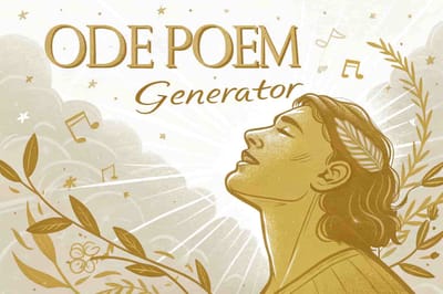 Ode Poem Generator