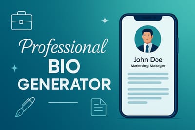 Professional Bio Generator