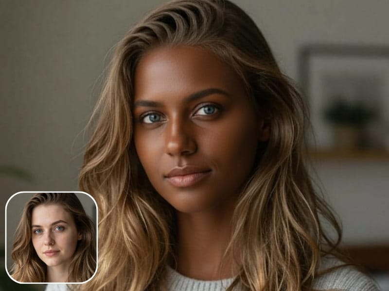 تغيير لون البشرة