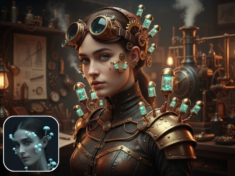 Steampunk Mechanical Filter Cover Image