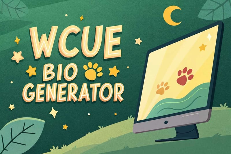 مولّد السيرة الشخصية لـ WCUE Cover Image