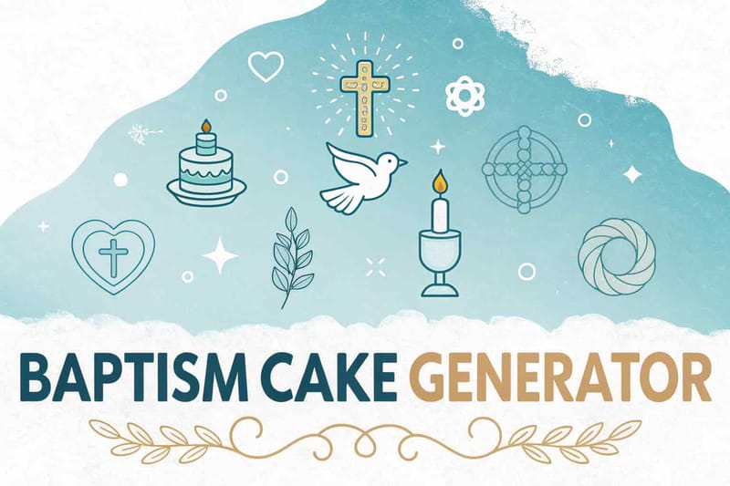 Baptism Cake Generator Cover Image
