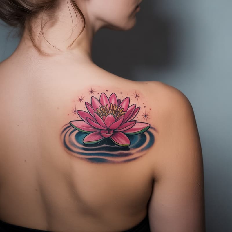 Birth Flower Tattoo Generator - Example 13