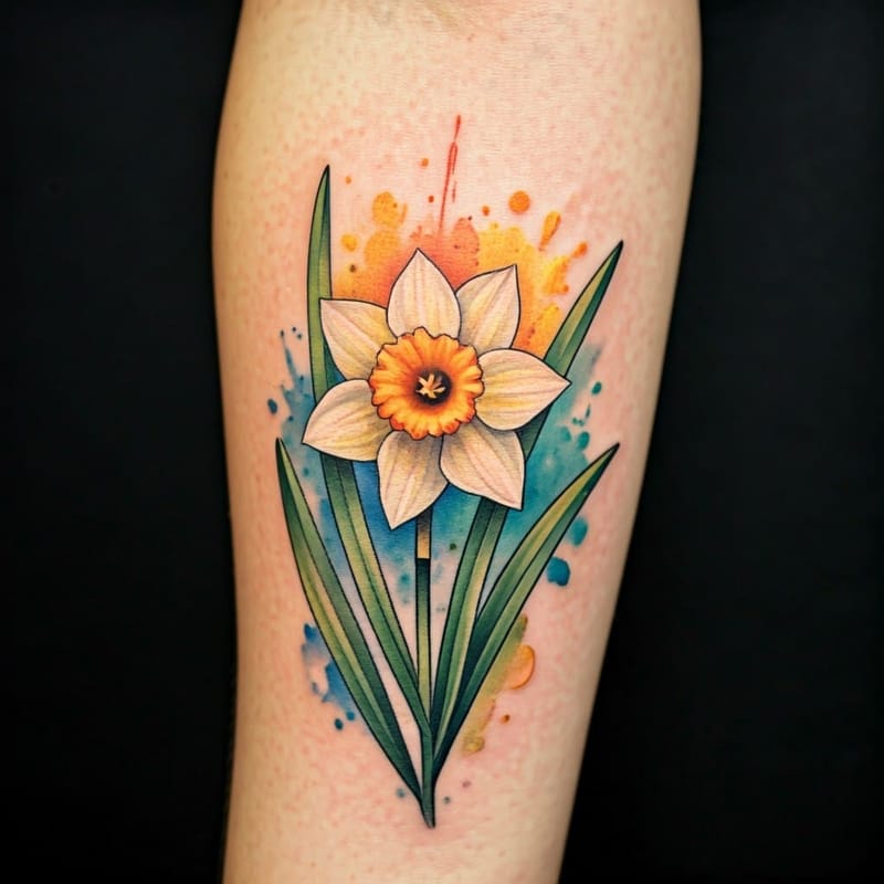 Birth Flower Tattoo Generator - Example 3