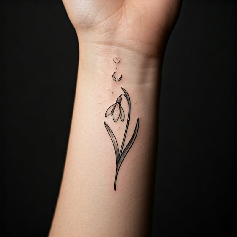 Birth Flower Tattoo Generator - Example 4