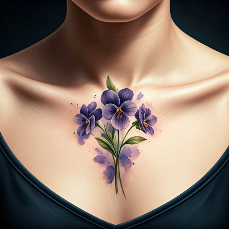 Birth Flower Tattoo Generator - Example 5