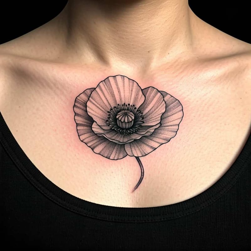 Birth Flower Tattoo Generator - Example 6