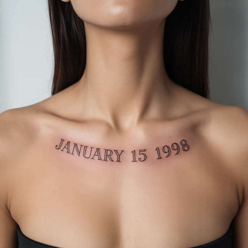 Collarbone Tattoos Generator - Example 13