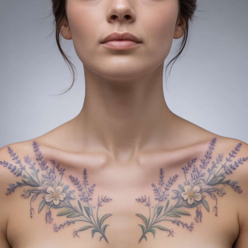 Collarbone Tattoos Generator - Example 15