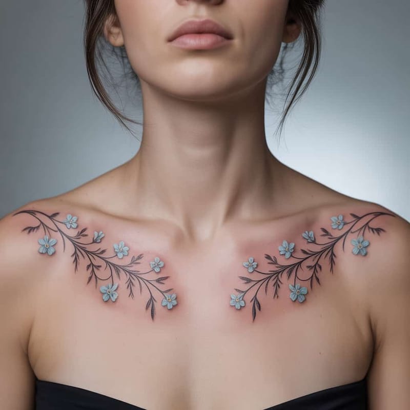 Collarbone Tattoos Generator - Example 6