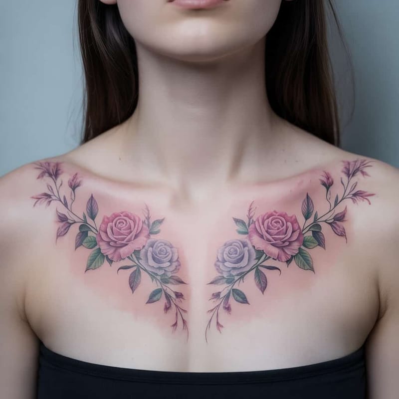 Collarbone Tattoos Generator - Example 7