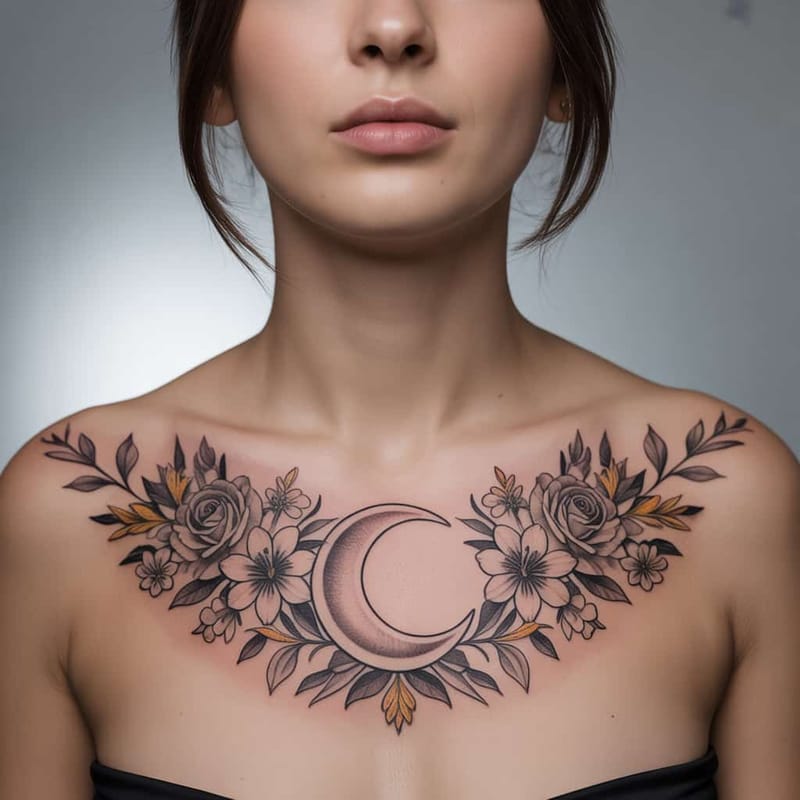 Collarbone Tattoos Generator - Example 8