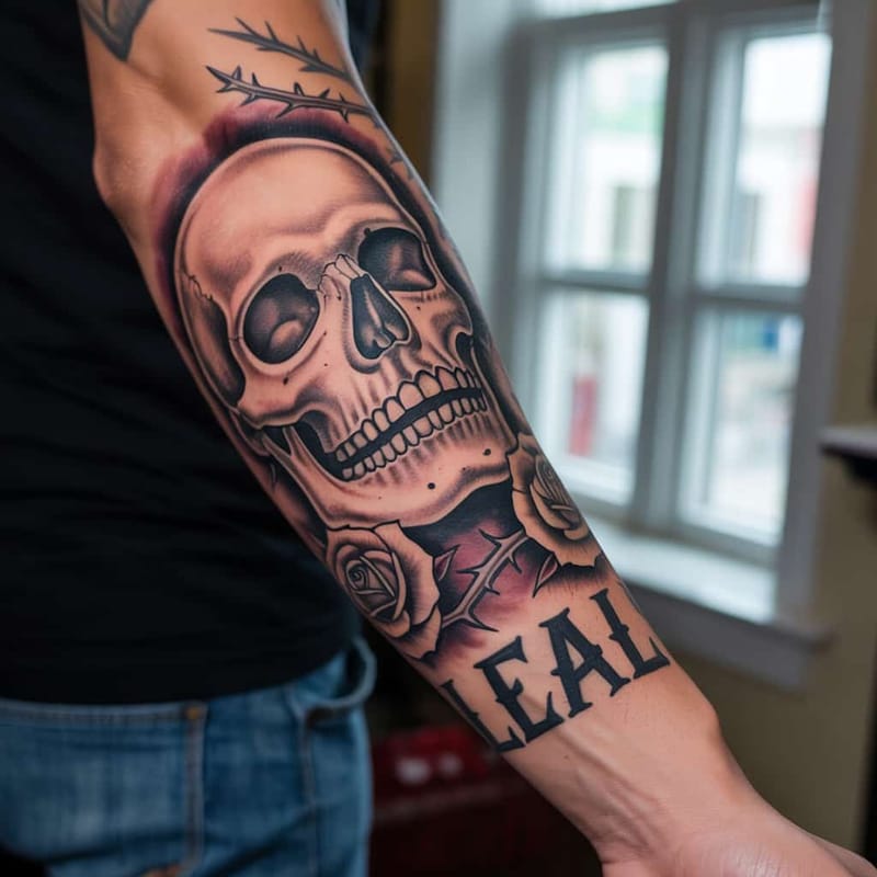 Forearm Sleeve Tattoo Generator - Example 13