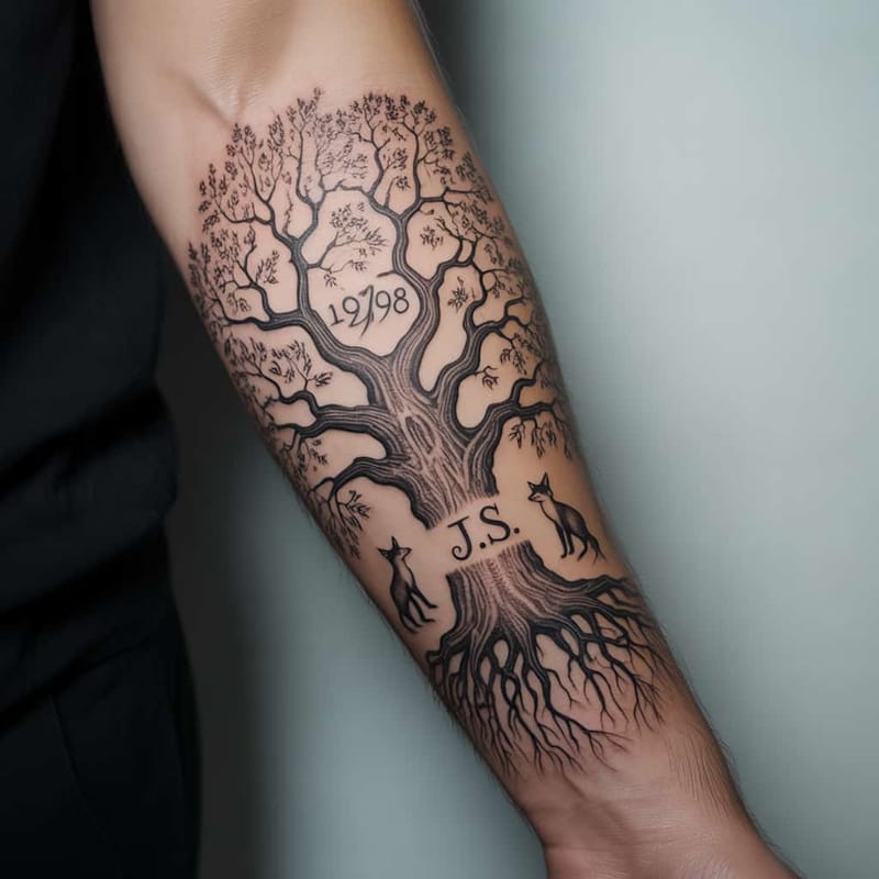 Forearm Sleeve Tattoo Generator - Example 2