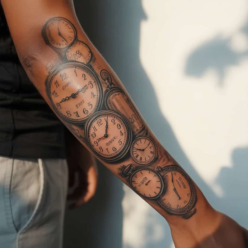 Forearm Sleeve Tattoo Generator - Example 4