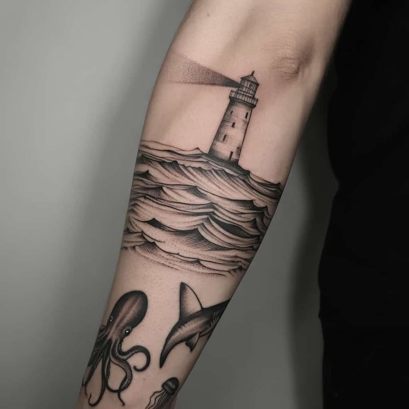 Forearm Sleeve Tattoo Generator - Example 5