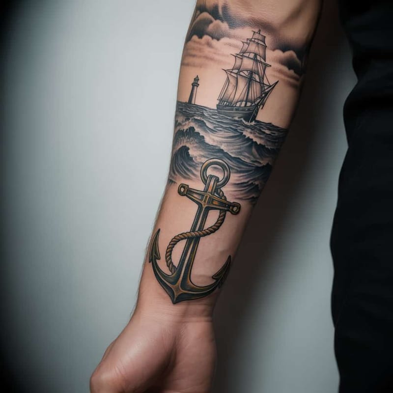 Forearm Sleeve Tattoo Generator - Example 7