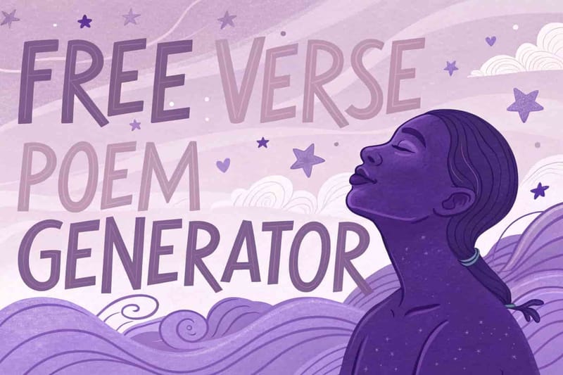 Free Verse Poem Generator Cover Image