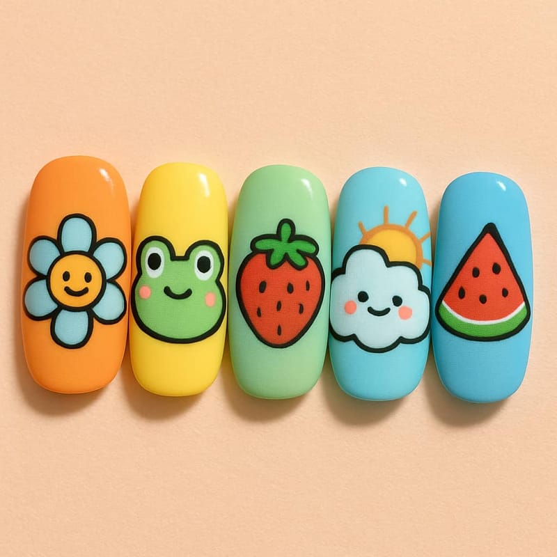 Gel Summer Nail Generator - Example 5