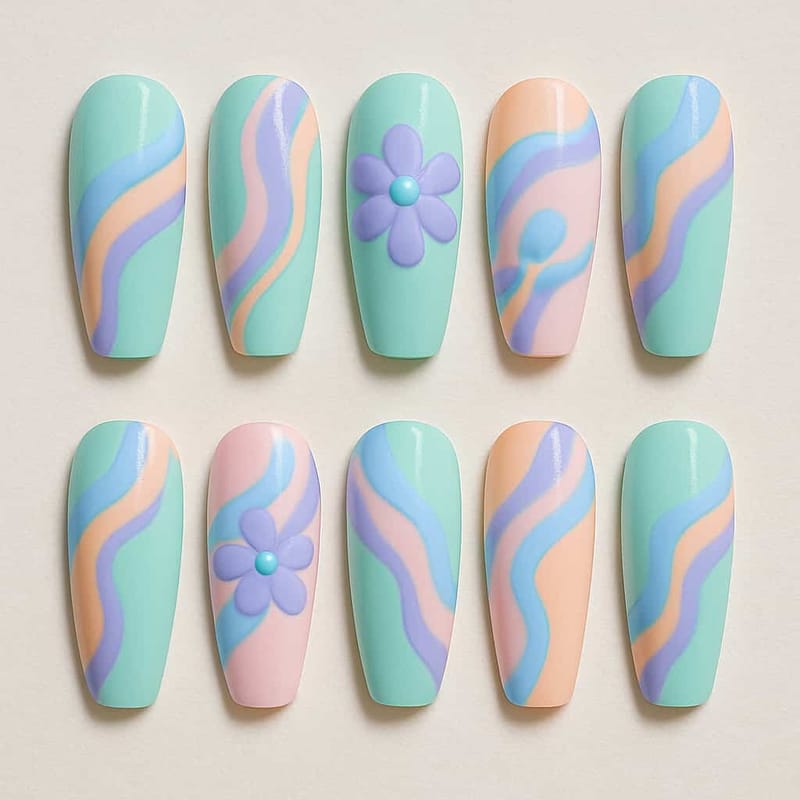 Gel Summer Nail Generator - Example 9