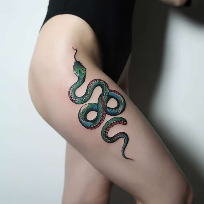 Leg Sleeve Tattoo Generator - Example 16