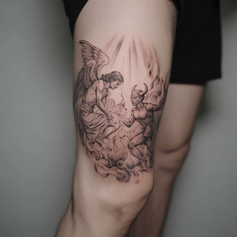 Leg Sleeve Tattoo Generator - Example 8