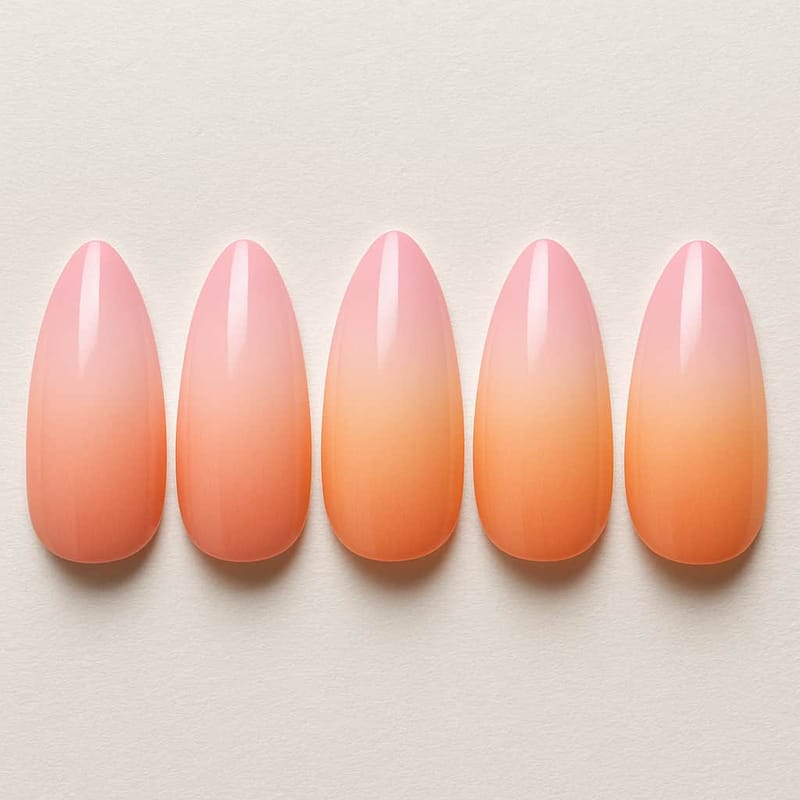 Ombre Almond Nail Generator - Example 2