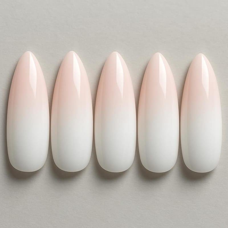 Ombre Almond Nail Generator - Example 4