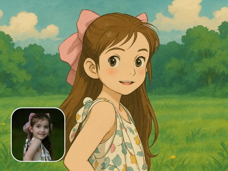 Photo to Ghibli Cover Image