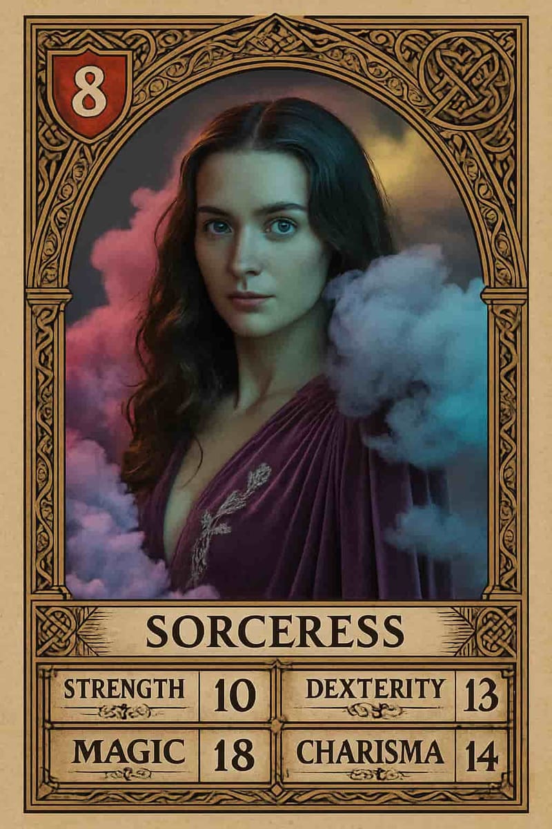 RPG Character Card Filter - Example 2