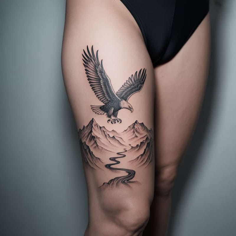 Thigh Tattoos Generator - Example 11