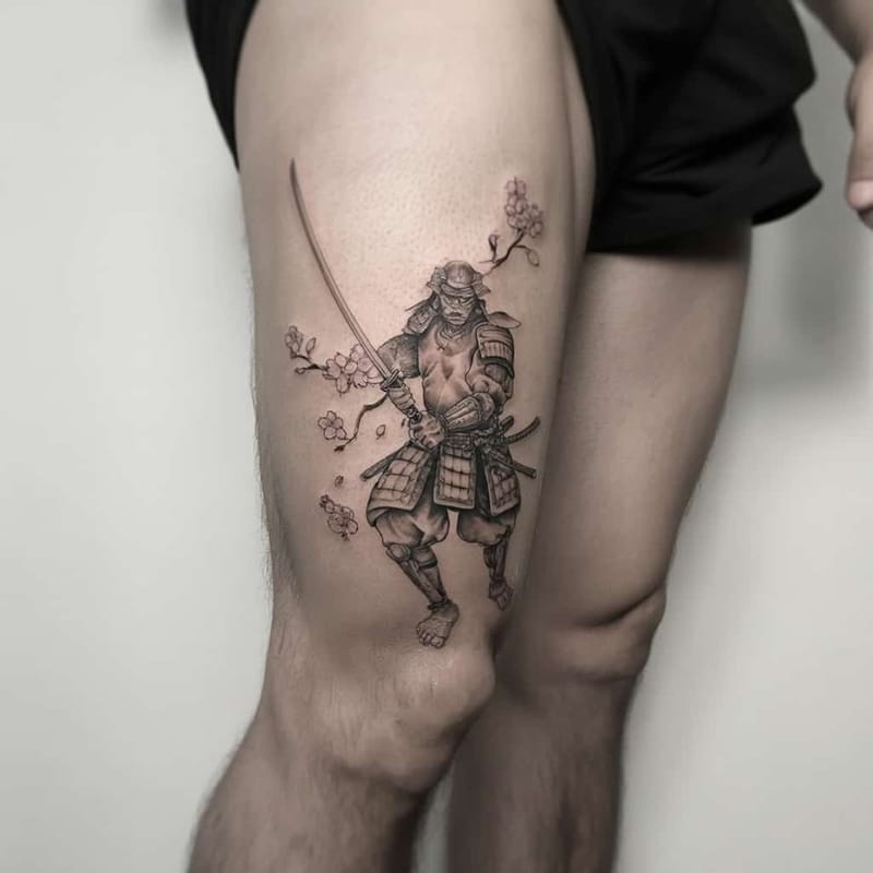 Thigh Tattoos Generator - Example 12