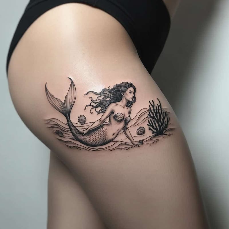 Thigh Tattoos Generator - Example 15