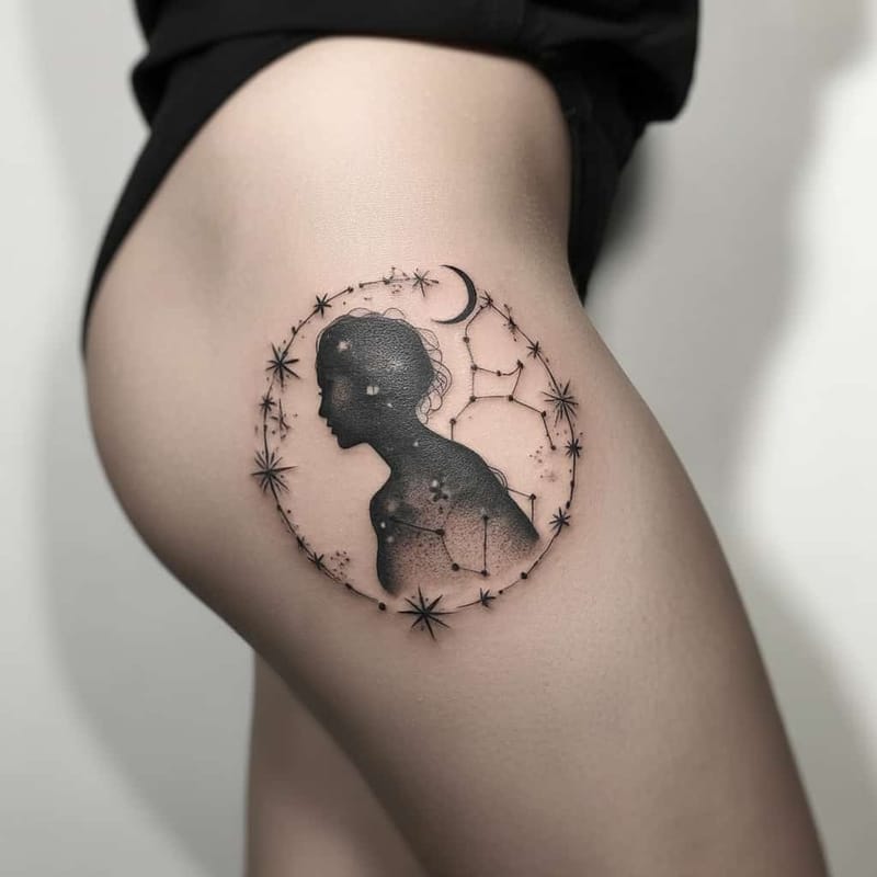 Thigh Tattoos Generator - Example 5