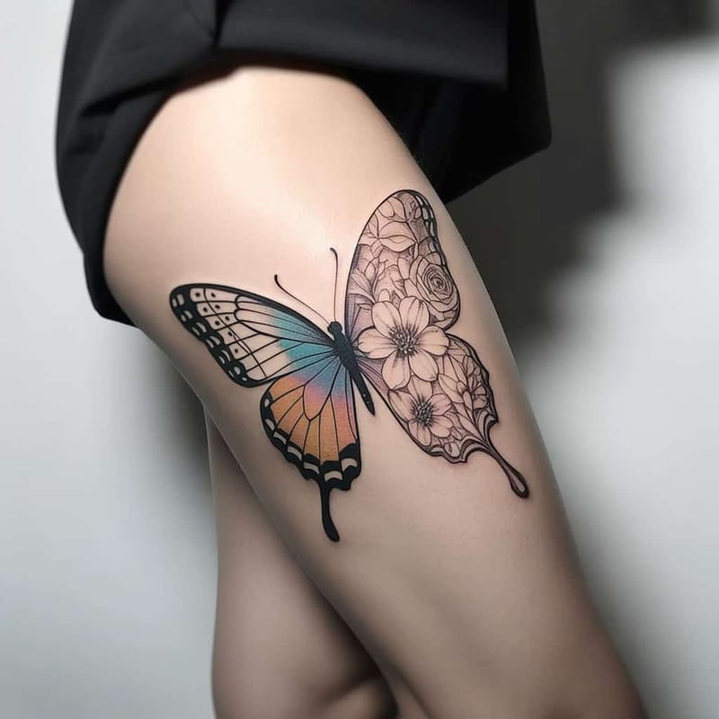 Thigh Tattoos Generator - Example 7