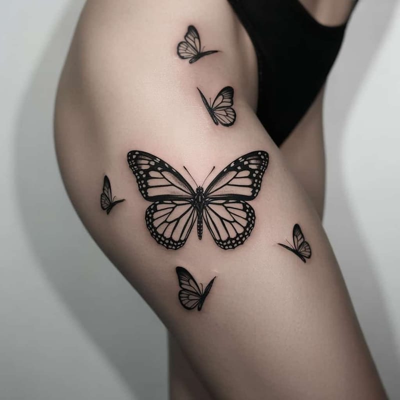 Thigh Tattoos Generator - Example 8