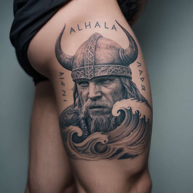 Thigh Tattoos Generator - Example 9