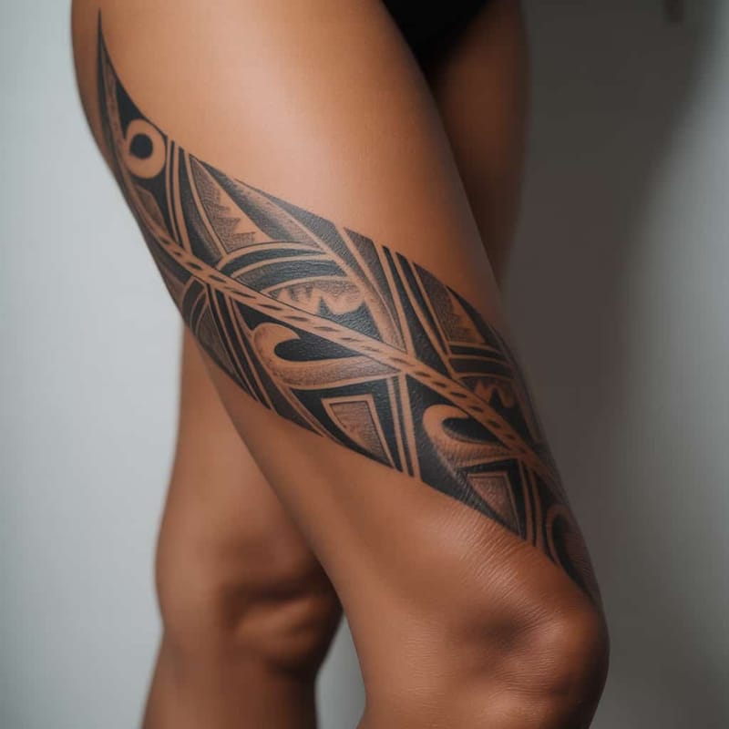 Thigh Tattoos Generator - Example 10