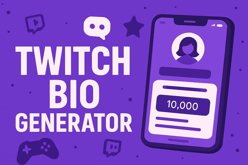 Twitch Bio Generator Cover Image